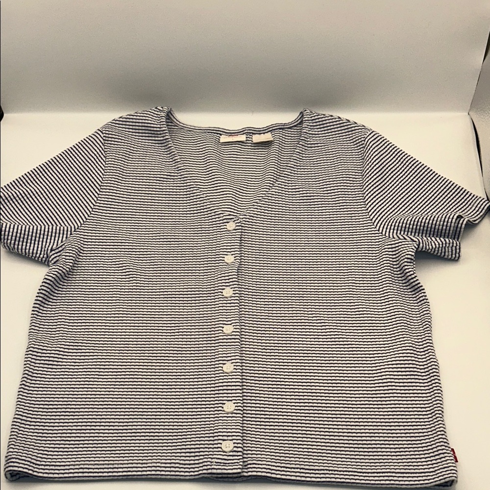 Levi's Monochrome Striped Button Down Shirt